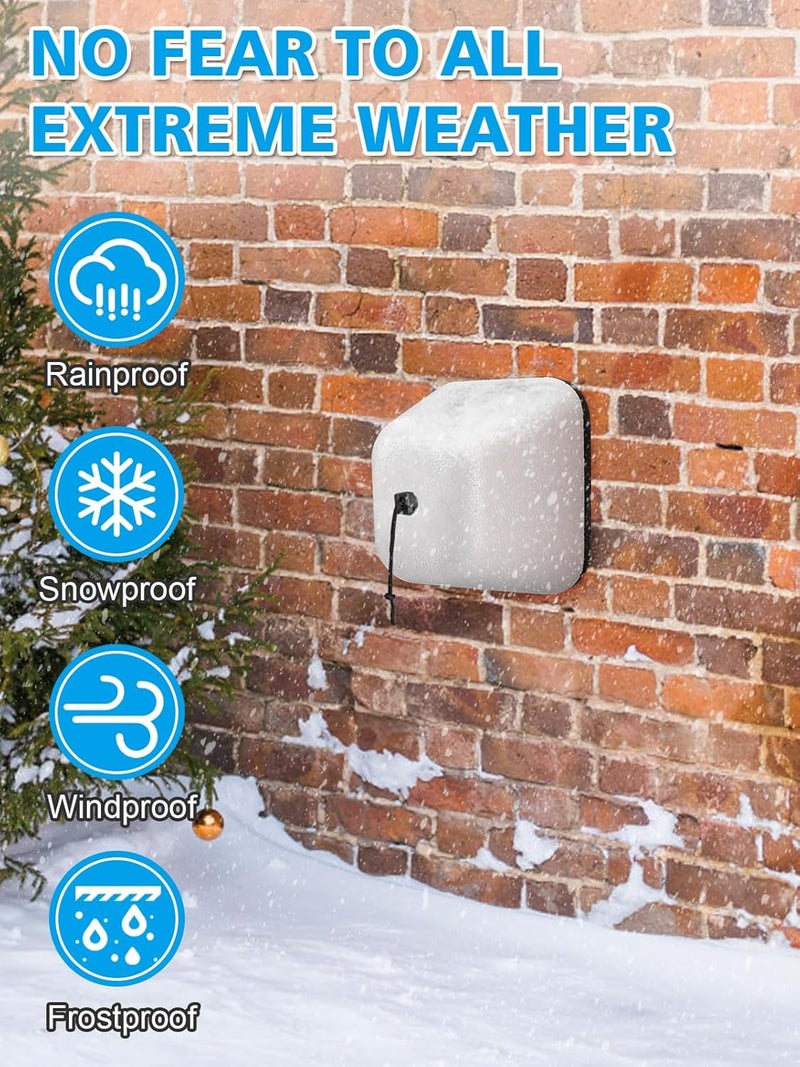 Big Gun Outdoor Faucet Covers for Winter, Easy to Install Insulated Foam Protector Against Freeze for Outside Faucet Water Spigot Garden Hose Bib, Resuable, 2 Pcs - Image 4